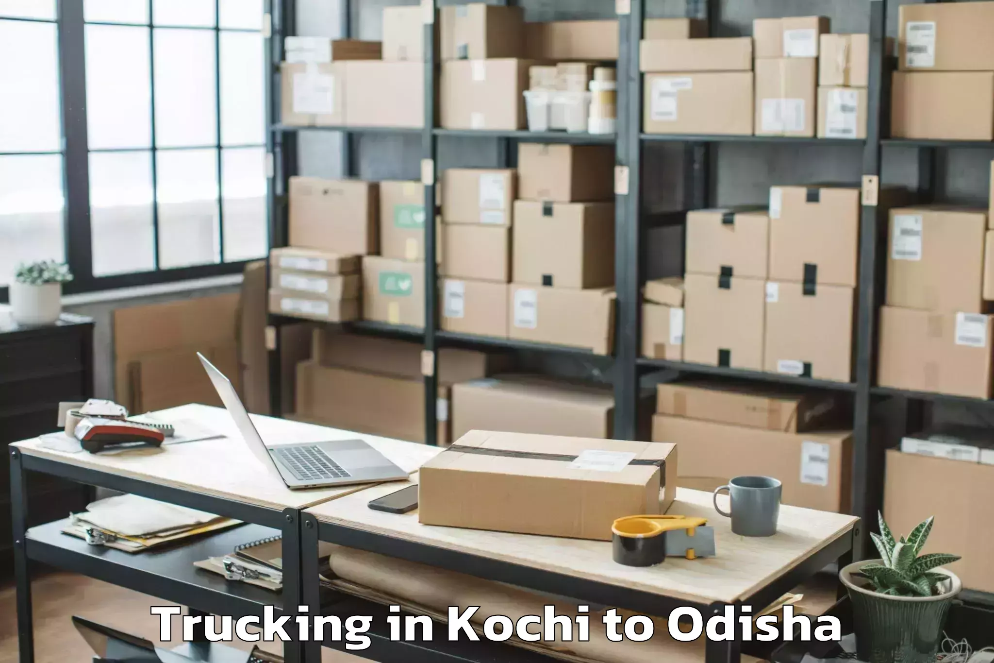 Easy Kochi to Odagaon Trucking Booking